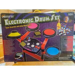 New - Memorex Electronic Drum Set - 8 pads